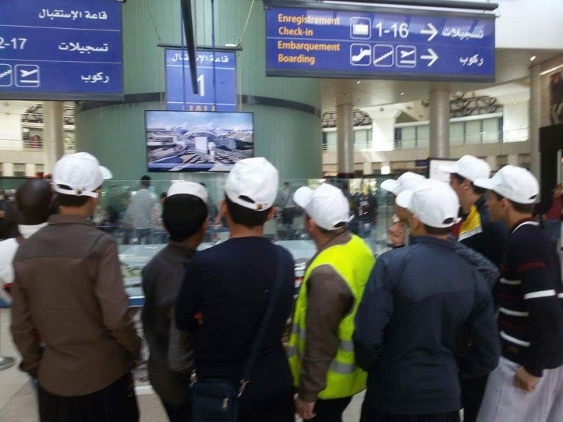 مجموعة الطيران في دورة بوصلة الحياة تزور المطار الدولي هواري بومدين بالجزائر